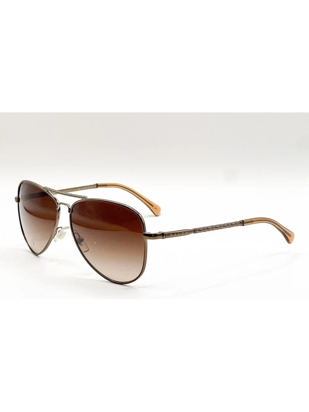 Ralph Lauren RA4107 104 13 Brown Tortoise Aviator Authentic Sunglasses 59-13-135
